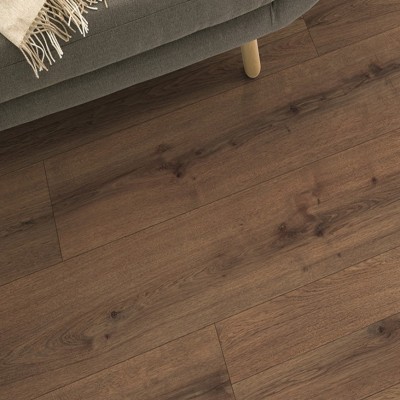 Piso Laminado Alem&aacute;n 8 mm Formato Ancho color Marron  